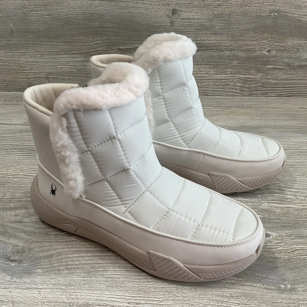 Spyder Women's Lumi Waterproof Primaloft Insulated Boots White Size 8 M NEW